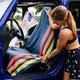 SPRINTS Racing Stripes Car Seat Cover Towel with Snaps (2661022610-3)