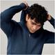BROOKS Men's Activate Heather Blue Slate Midweight Hoodie
