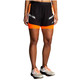BROOKS Women's Run Visible 2.0 4in Black/Ecru/Fluoro Flash 2in1 Shorts
