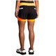 BROOKS Women's Run Visible 2.0 4in Black/Ecru/Fluoro Flash 2in1 Shorts