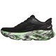SKECHERS Men's SKX Aero Burst Glow in the Dark Black/Green Running Shoes