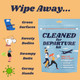 BUTT NAPKINS Cleaned For Departure Kit (CLEANED-FOR-DEPARTURE)