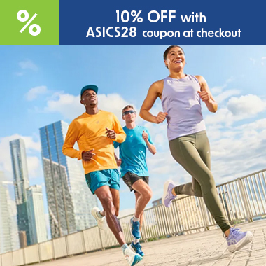 Get 10% OFF with code ASICS28 at checkout on ALL non-sale ASICS styles