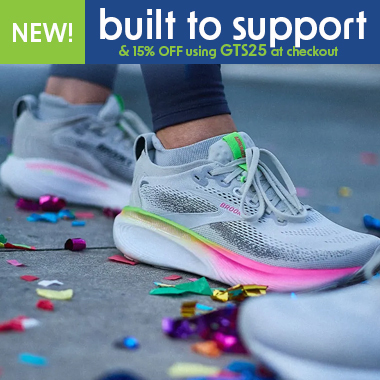 Step into the launch of the BROOKS Adrenaline GTS 25: enjoy 15% off with code GTS25 through Feb 25. PDAC approved support meets savings!