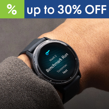 Save up to 30% on GARMIN Performance Wearables & GPS Tracking Gear