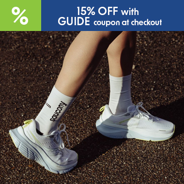 Upgrade your footwear game with SAUCONY Guide 18 Running Shoes - and save an extra 15% using code GUIDE at checkout!
