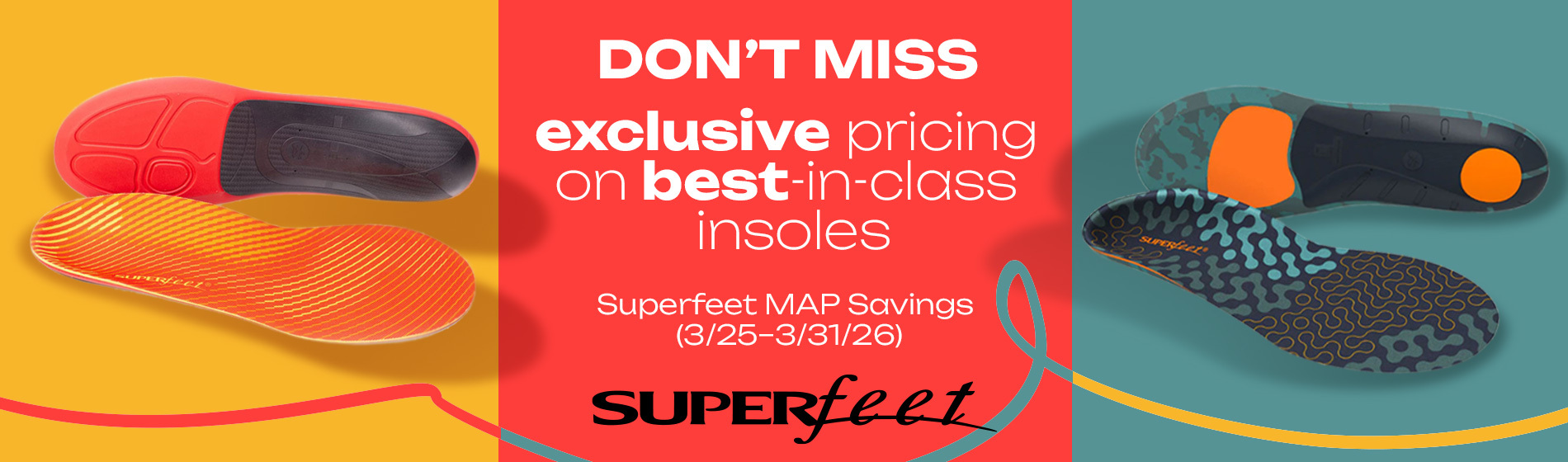 graphic, footwear insoles on a colored background