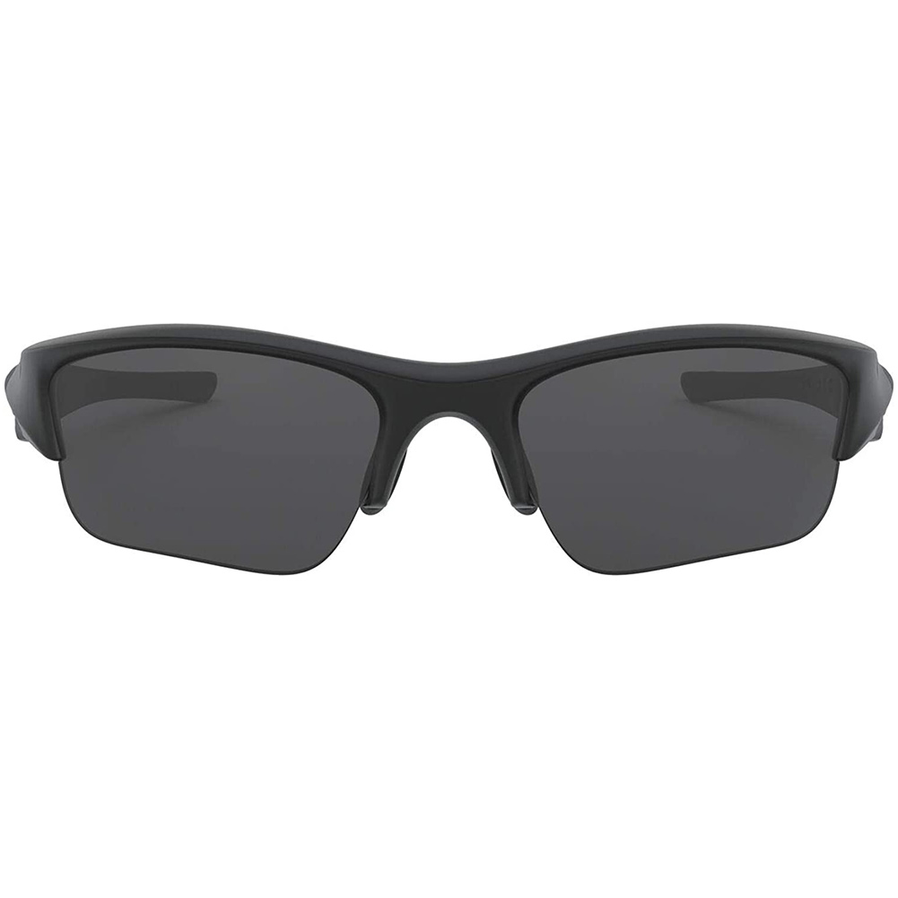 OAKLEY Flak Jacket XLJ Matte Black/Gray Sunglasses (11-004) - Free