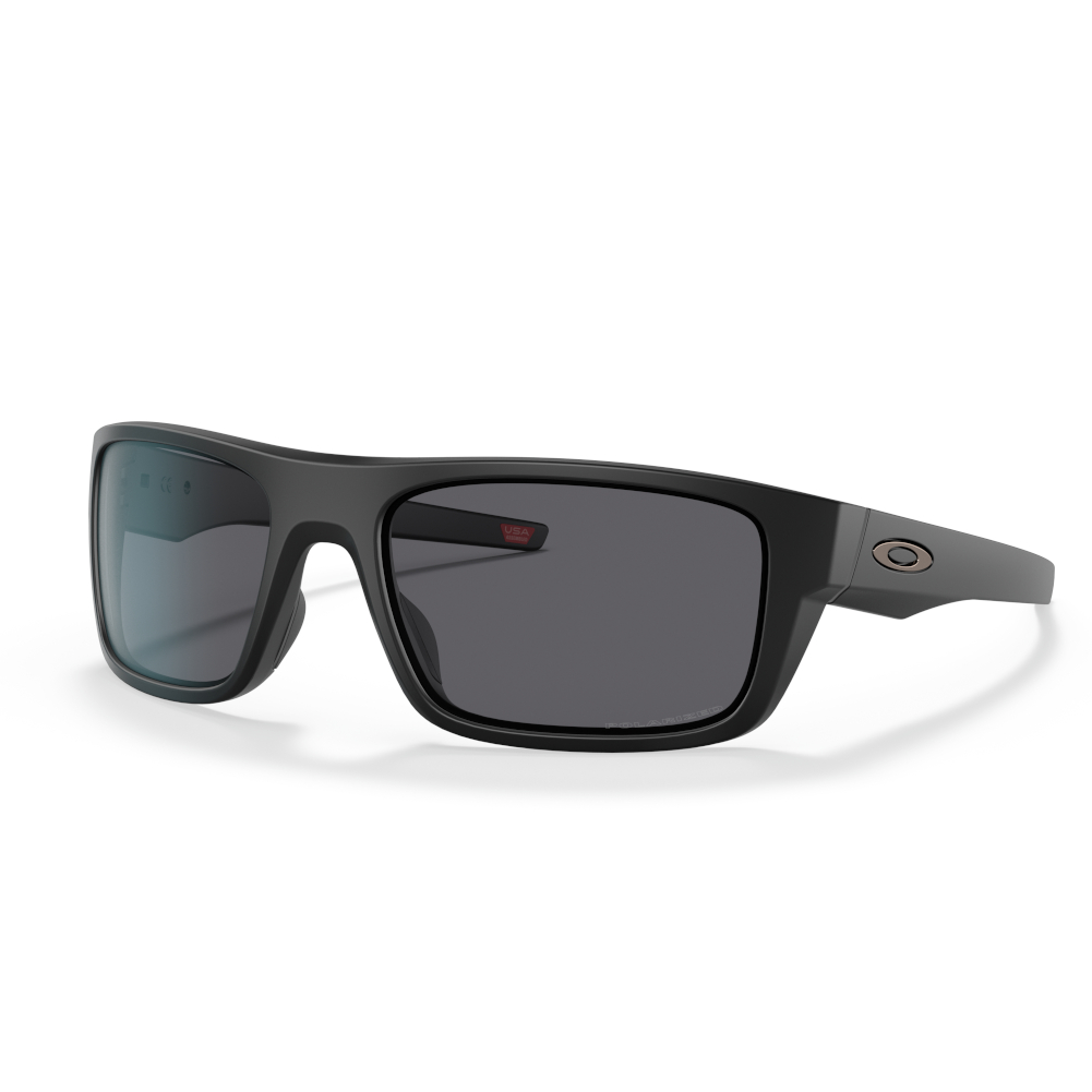 OAKLEY SI Drop Point Matte Black/Grey Polarized Sunglasses (OO9367