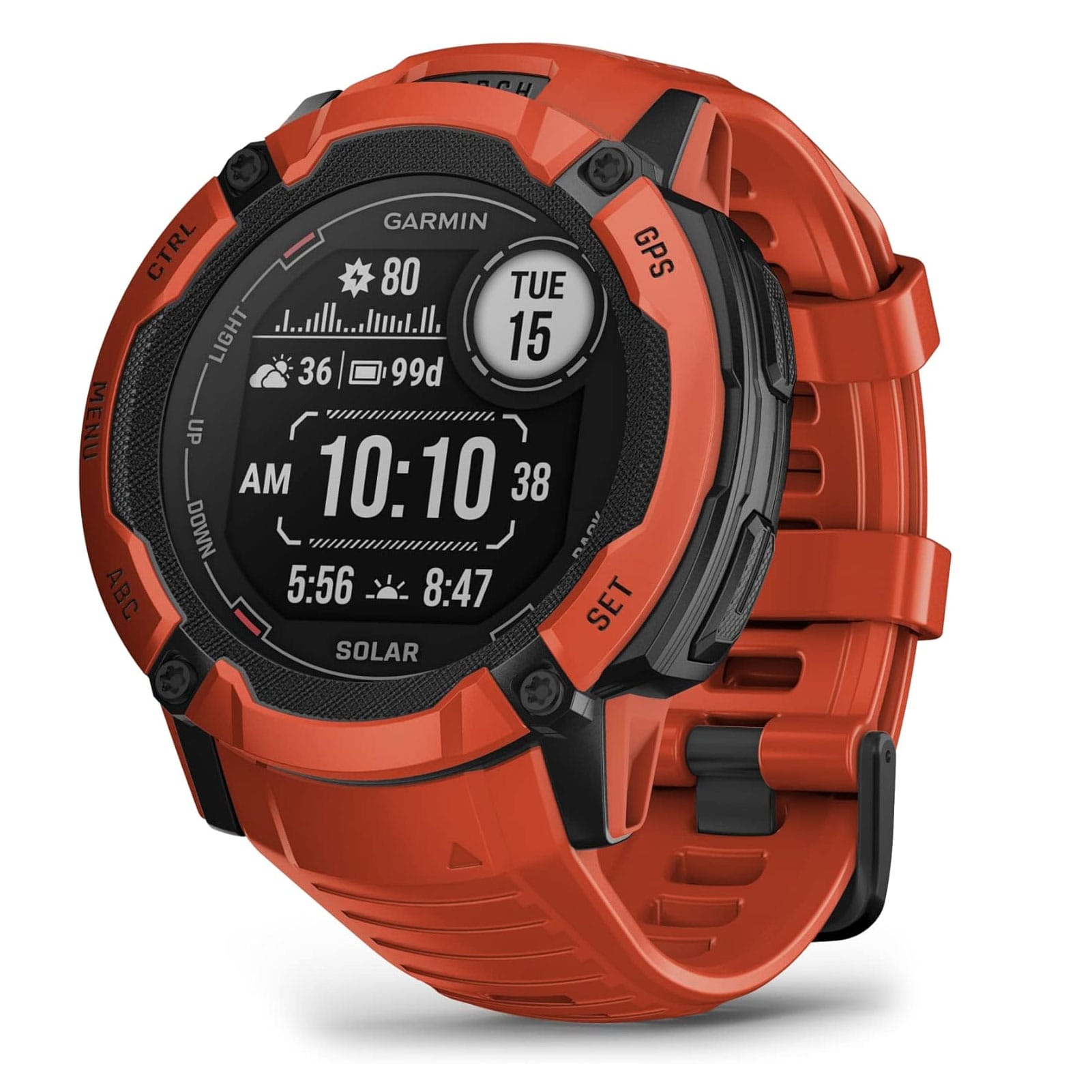 GARMIN Instinct 2X Solar Standart Edition Flame Red Smartwatch