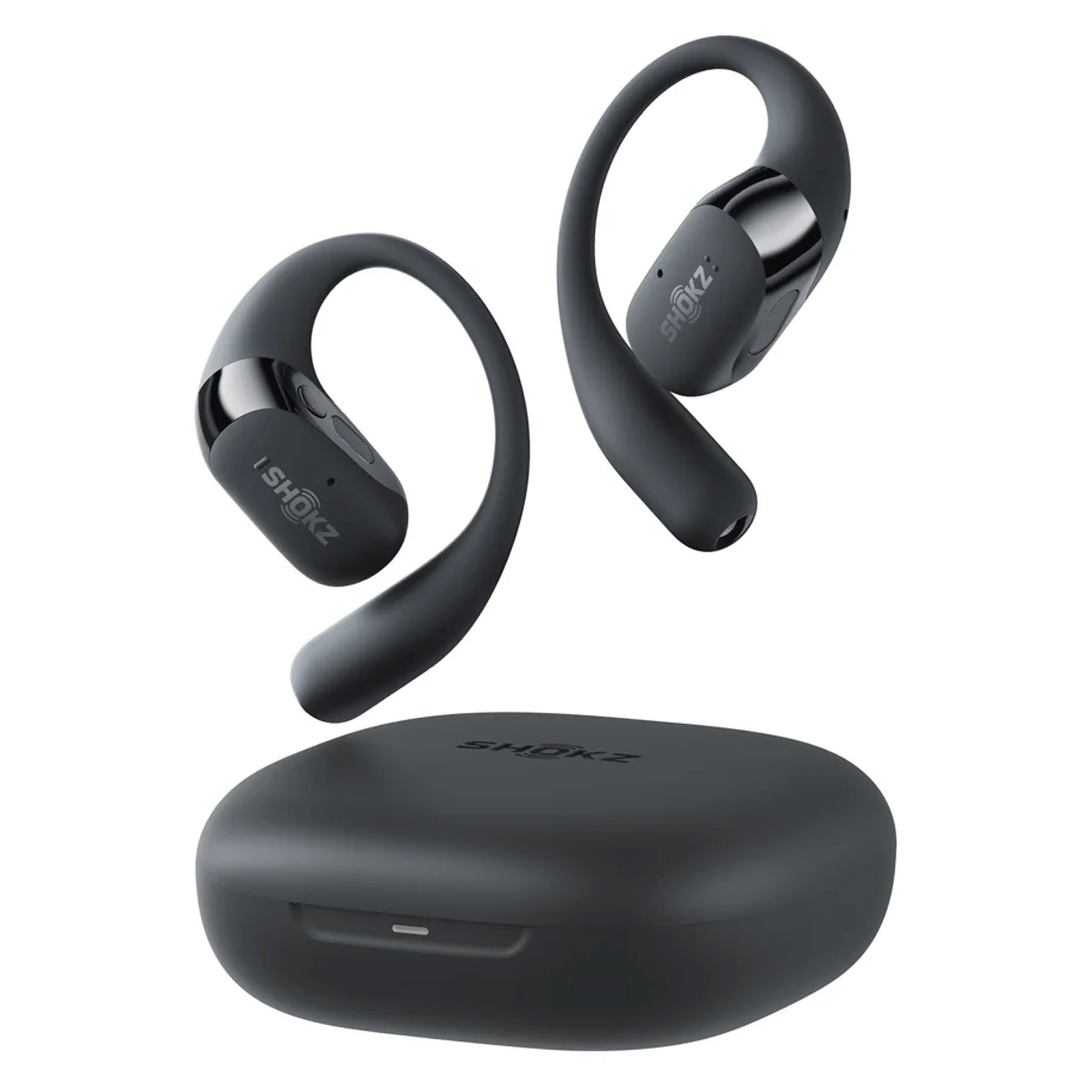 Shokz openfit2 ブラック SHOKZ OpenFit 2 Black Open-Ear Earbuds with Charging Case