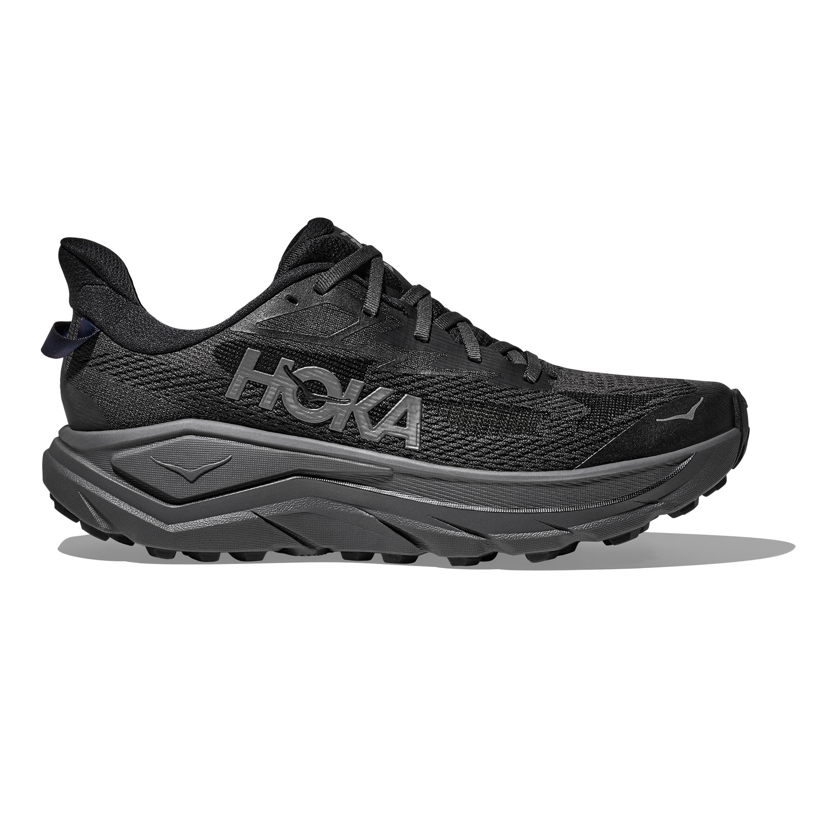 HOKA Men's Challenger 8 Wide Black/Outer Orbit Trail Running Shoes