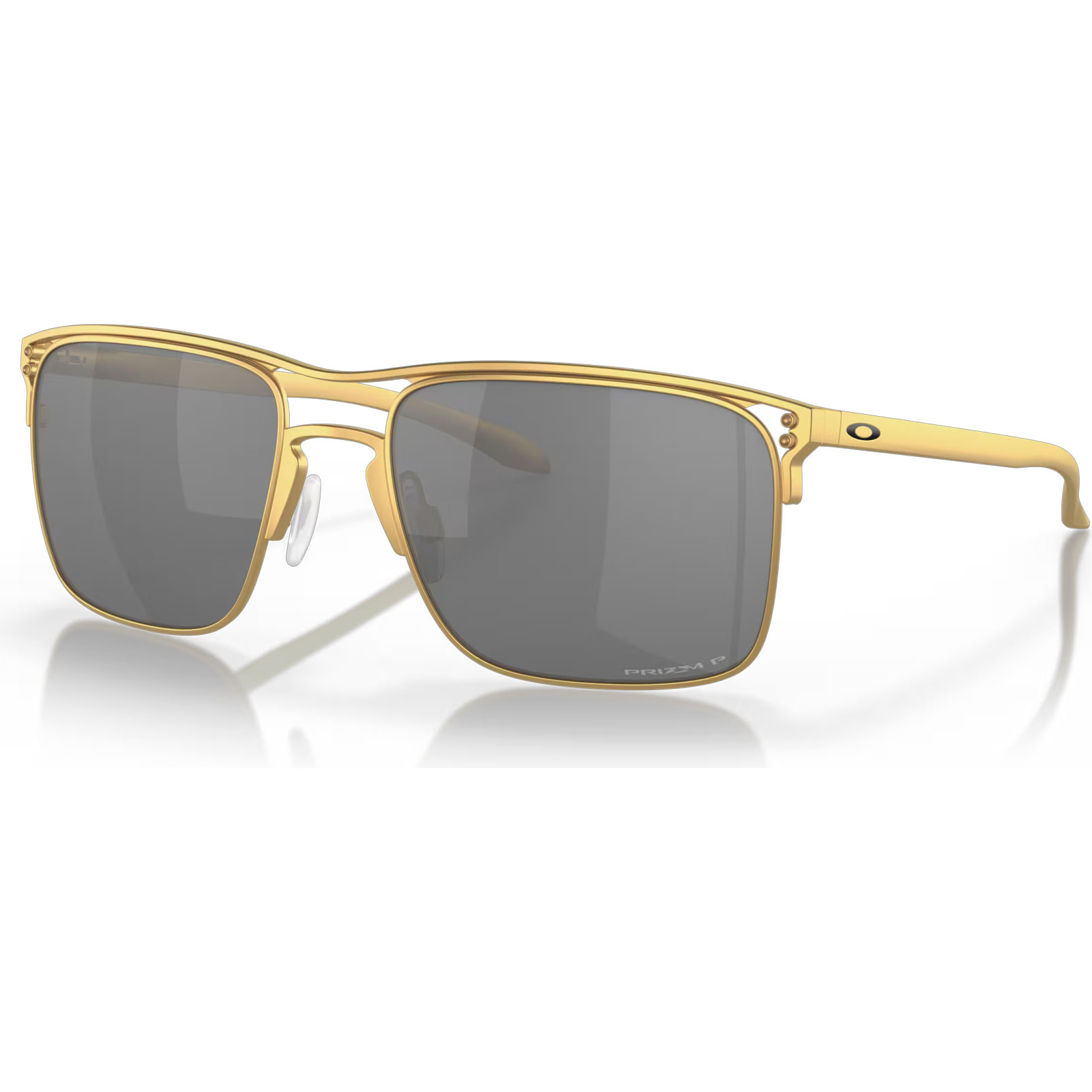 OAKLEY Men's Holbrook Ti Satin Gold Frame/Prizm Black Polar Lenses