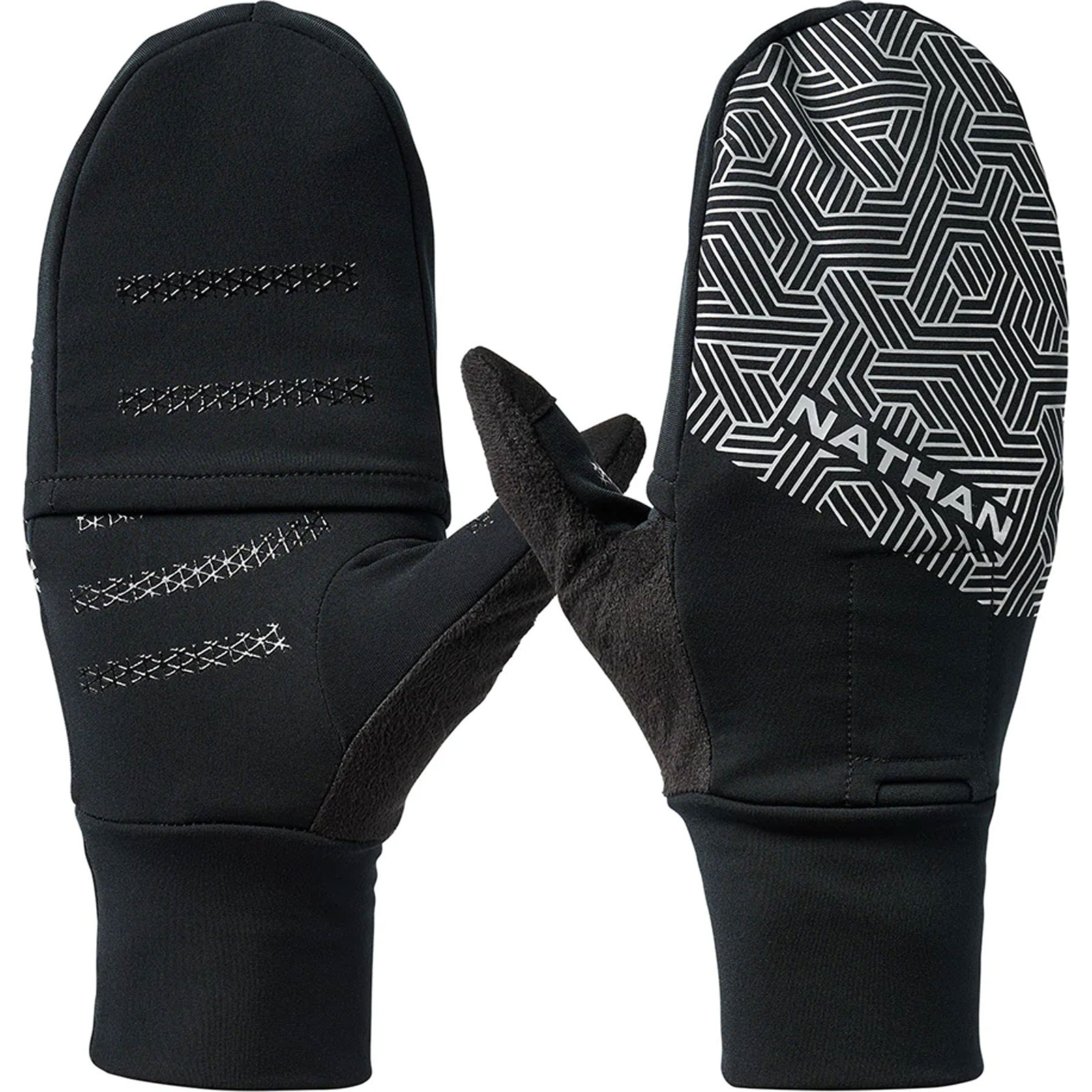 NATHAN SPORTS HyperNight 2 Reflective Convertible Mitt - Free Shipping