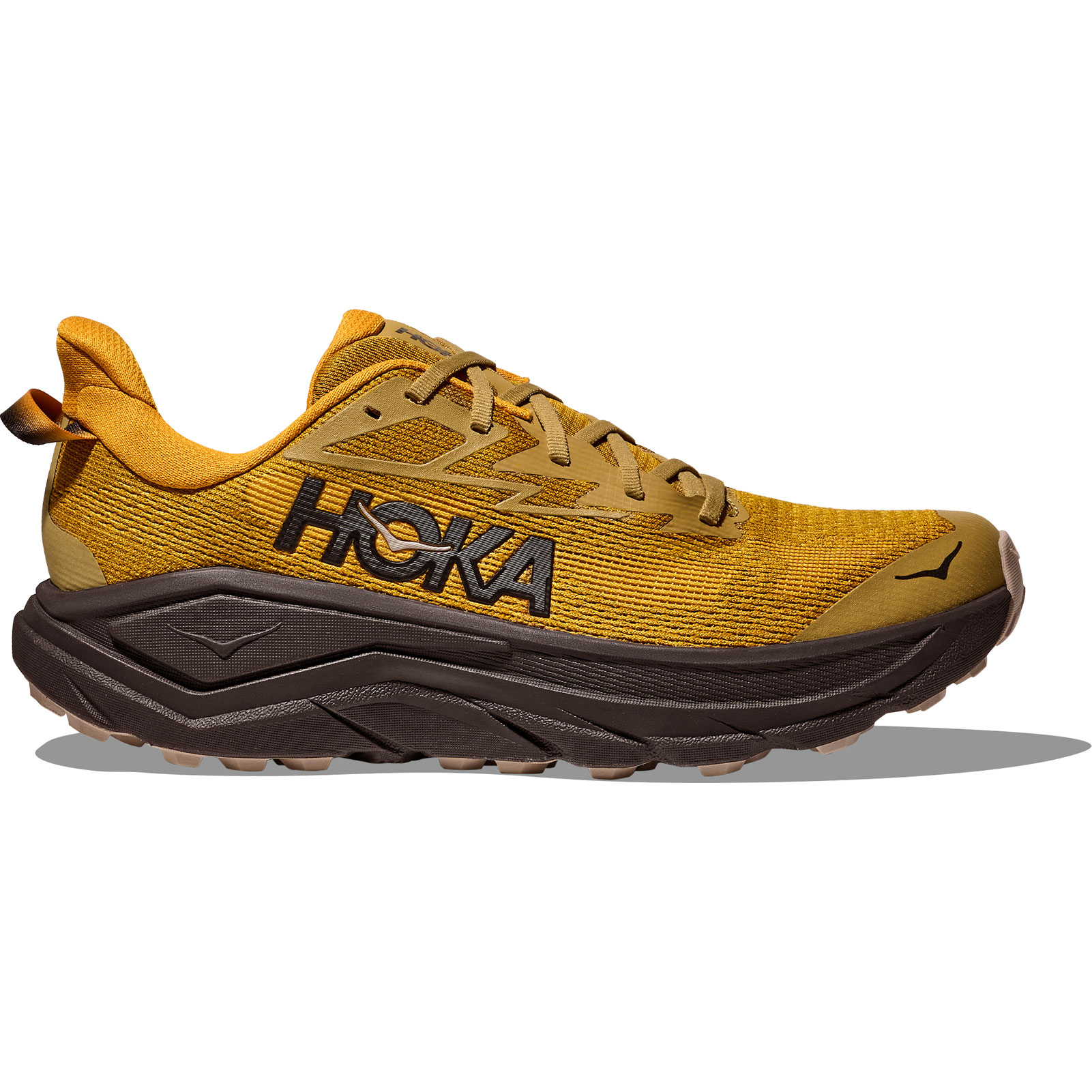 HOKA Men's Challenger 8 Mustard Seed/Black Shoes - Free Shipping