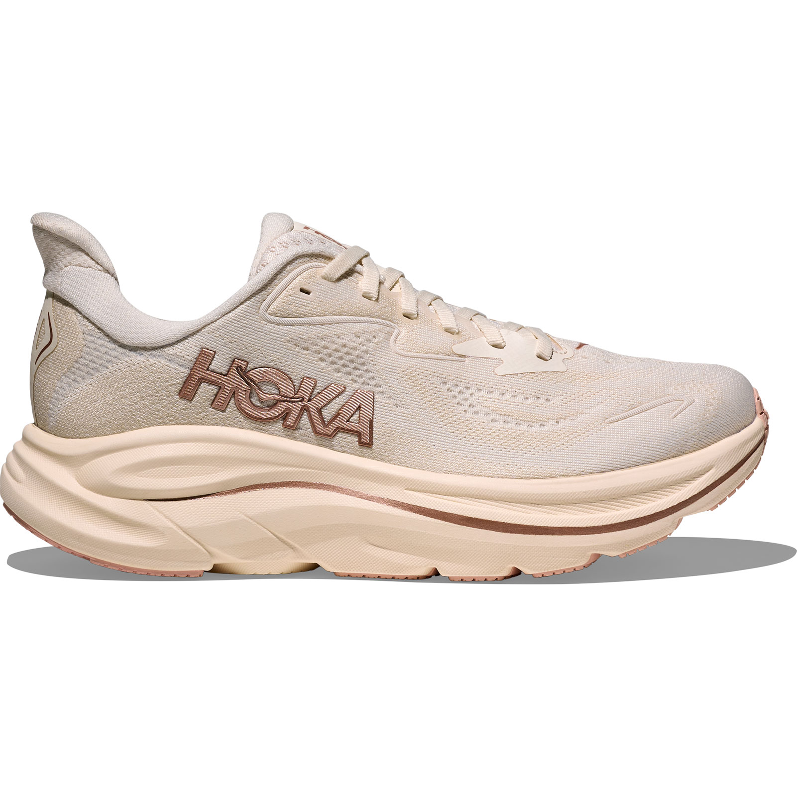 HOKA CLIFTON10WIDE 24.5レディーススニーカー HOKA Women's Clifton 10 Alabaster/Rose Gold Shoes - Free Shipping