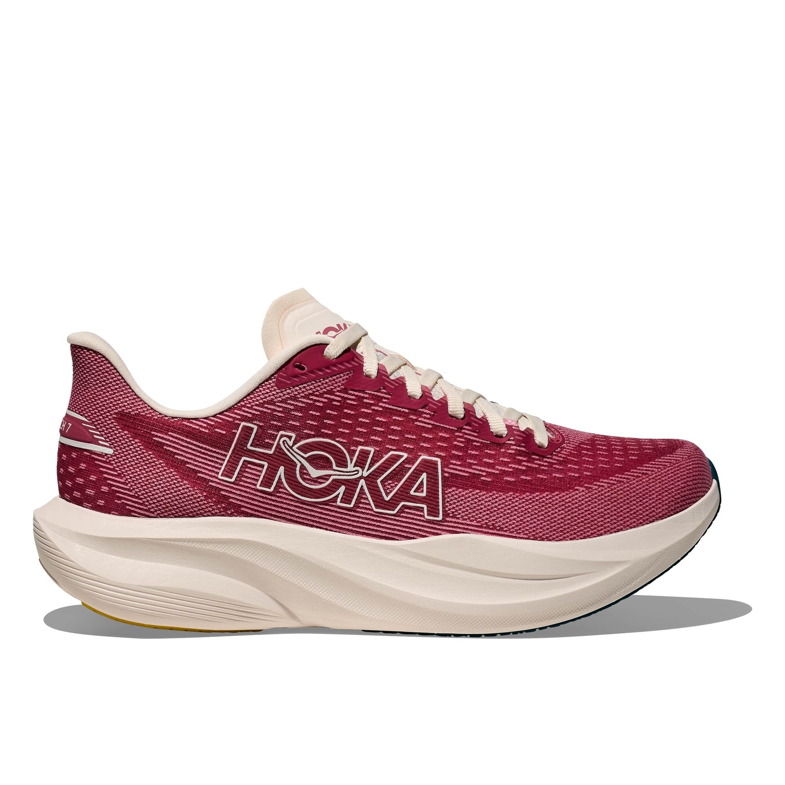 HOKA Women's Mach 7 Wide Lingonberry/Cranberry Running Shoes