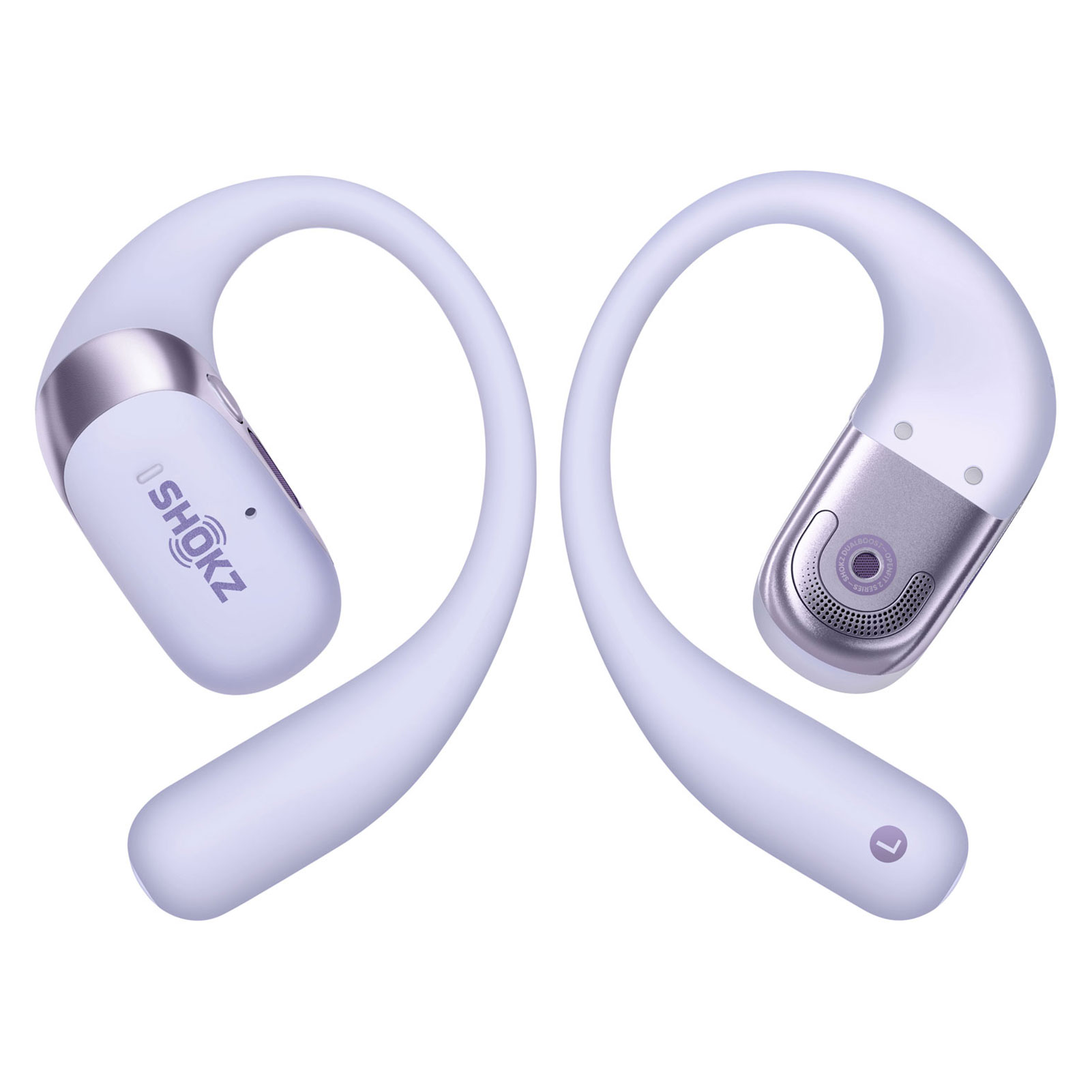 SHOKZ OpenFit 2+ Open-Ear Purple Earbuds (T921-ST-PR-US) - Free