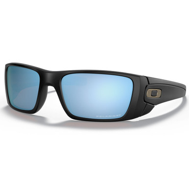OAKLEY Fuel Cell Matte Black w/PrizmDeepBlPolar Sunglasses (OO9096