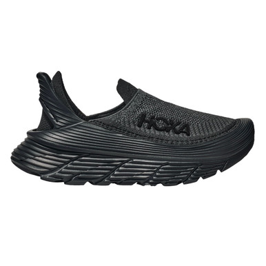 HOKA Unisex Restore TC Black/Black Recovery Shoes - Free Shipping