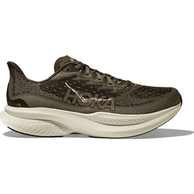 HOKA Men's Mach 6 Wide Antique Olive/Truffle Salt Shoes - Free