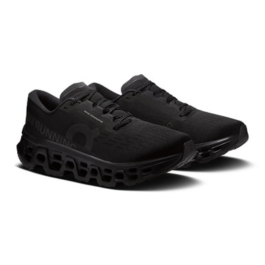 サイズ28.0 On Cloudmonster ブラックスニーカー ON FOOTWEAR Men's Cloudmonster 3 Black/Black Running Shoe - Free