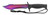 Falcon Rainbow 440 Black ABS Bayonet Knife KC841RB showing compact tactical design, sure-grip handle, and rainbow finish