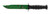 Falcon Green 440 Black ABS Bayonet with 440 stainless steel blade and compact tactical design