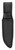Falcon Blue Galaxy 440 Black ABS Bowie Knife shown with nylon sheath