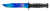 Falcon Blue Galaxy 440 Black ABS Bayonet with 440 stainless steel blade and compact tactical design