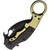 Brighten Blades Moonstruck Black Elmax Black Gold Carbon Fiber Folding Karambit shown closed