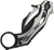 WE Knife Cryonix Nested Black Stonewash Black Satin Titanium Folding Karambit shown closed
