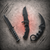Falcon Black 440 Black ABS Karambit Bowie Bayonet Set shown with all three knives together