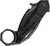 WE Knife Tayra Black Bohler M390 Black Titanium Folding Karambit shown closed on clip side