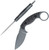 Toor Karsumba S SoCom Phantom Gray CPM-M4 Black G10 Fixed Karambit shown with the blade facing down and the spine visible in the same image