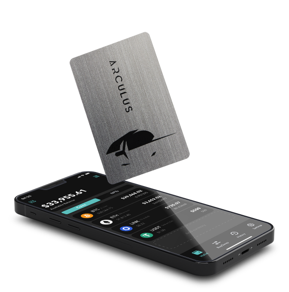 Image of phone and Arculus card