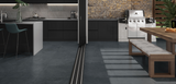 Fossil Coke - Dark Grey Stone Effect Indoor Outdoor Tiles