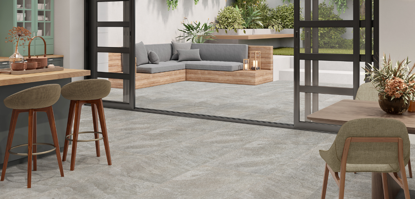 Luxury Riven Stone Effect Indoor Outdoor Porcelain Floor Tiles Valverdi IndoorOut