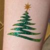 Christmas Glitter Tattoo Stencils - 12 Mixed Designs
