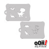 Happy T-Rex Dinosaur by Ooh! Stencils T38