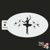 TAG Body Art Face Paint Stencil BALLERINA