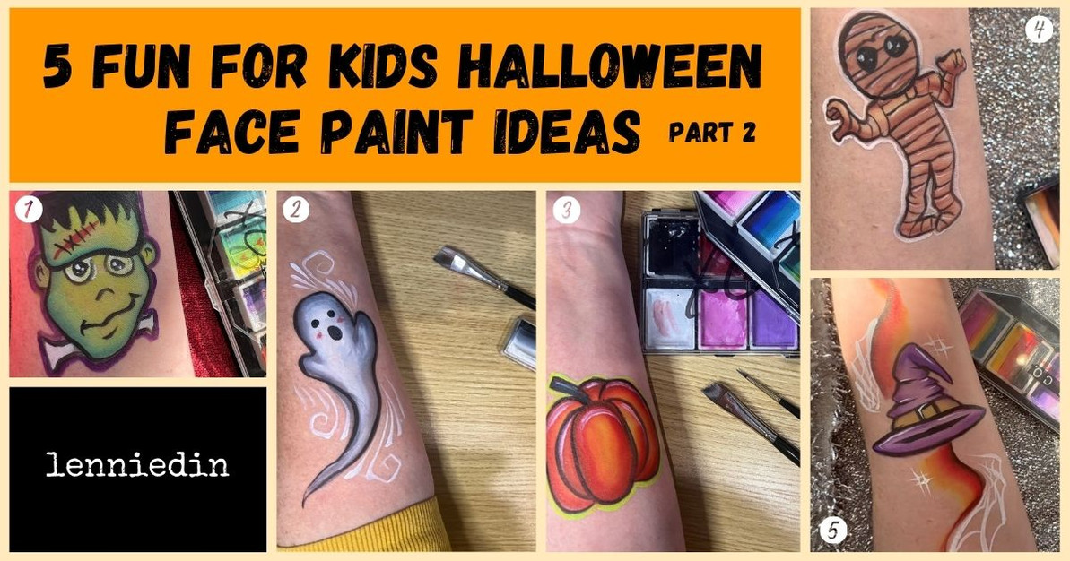 5 Halloween Kids Friendly Part 2 Face Paint Ideas