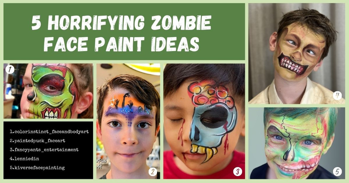 5 Horrifying Zombie Face Paint Ideas