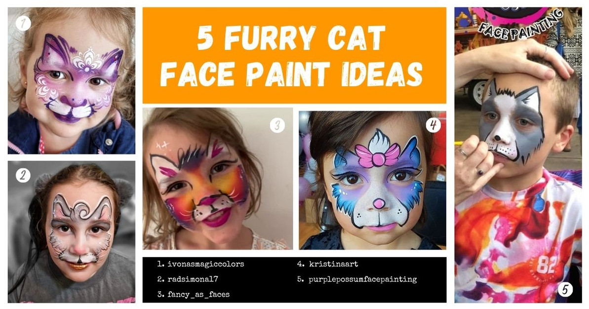 5 Fun Kitty Cat Face Paint Ideas