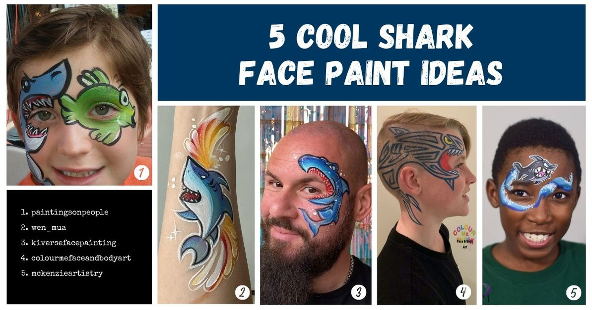 5 Cool Shark Face Paint Ideas