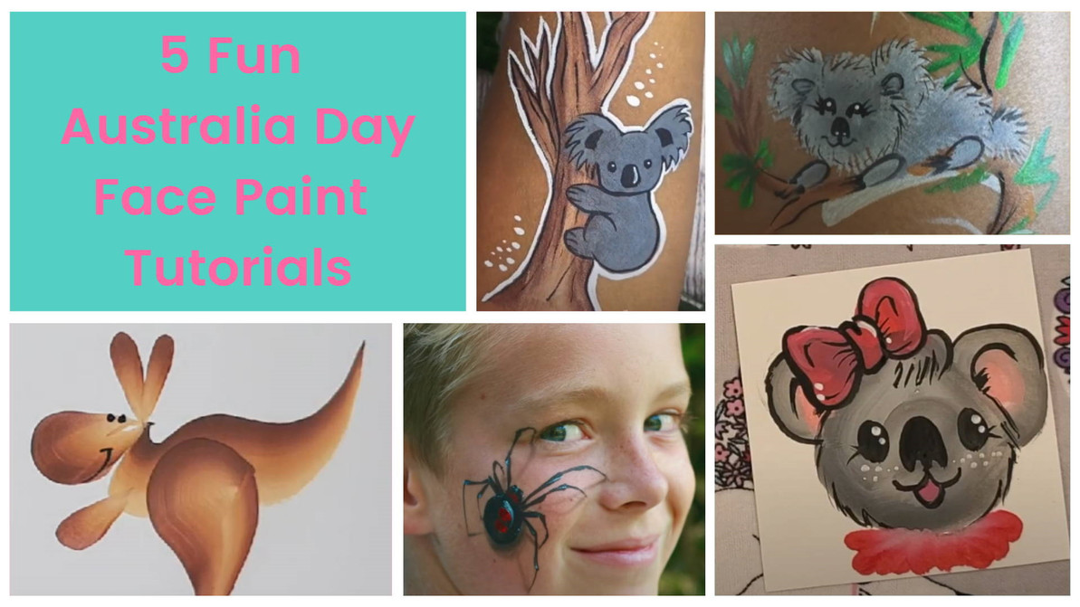 5 Fun Australia Day Face Paint Tutorials