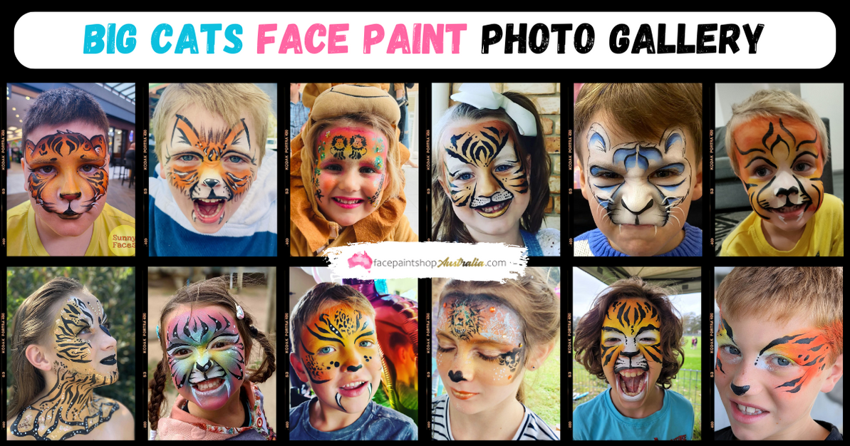 Big Cats Face Paint Ideas to Inspire