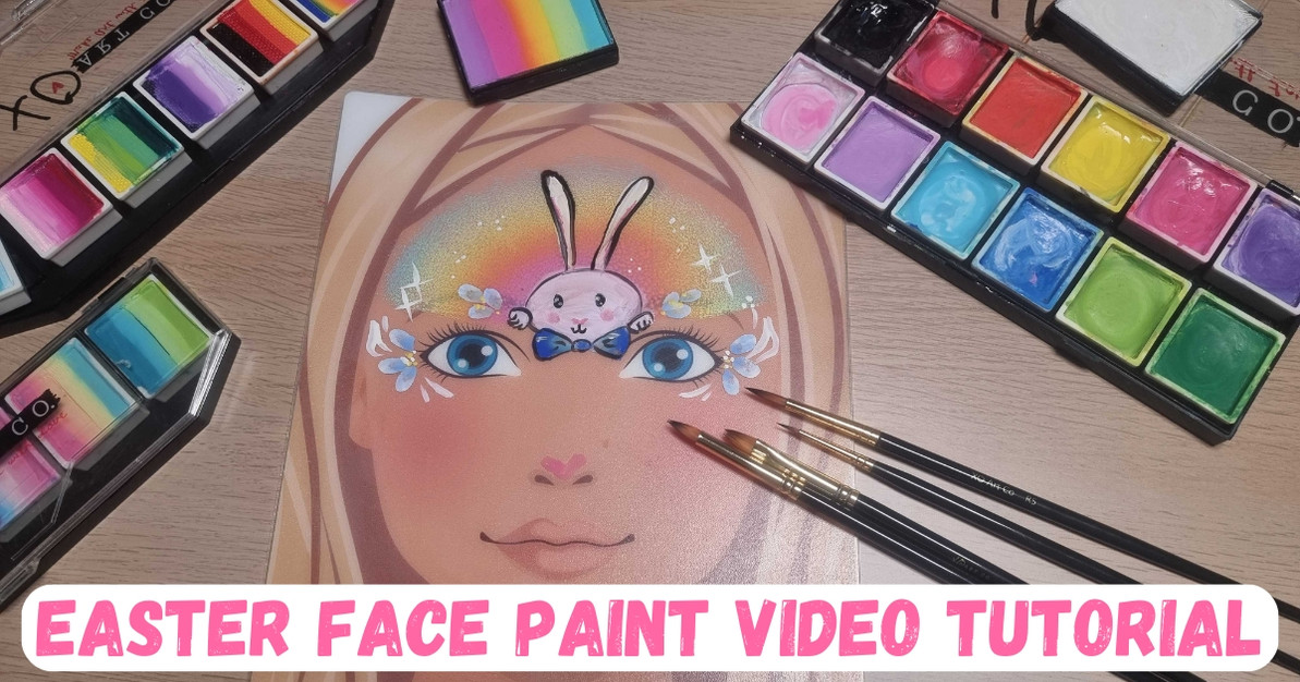 Easter Bunny Face Paint Video Tutorial