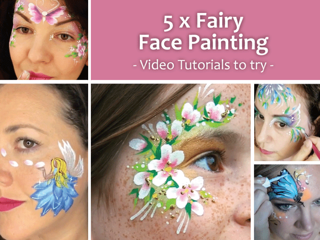 dark fairy face paint