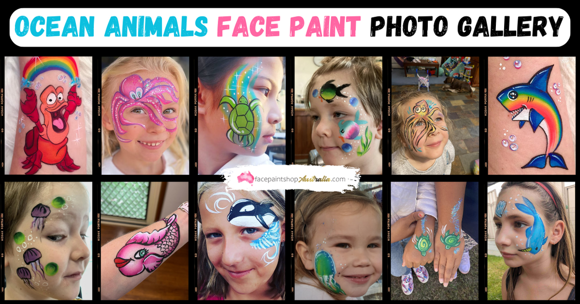 Ocean Animals Face Paint Ideas to Inspire